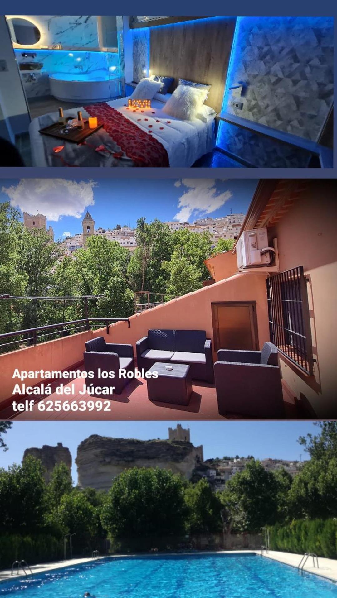 Apartamentos Los Robles Alcala del Jucar Bagian luar foto